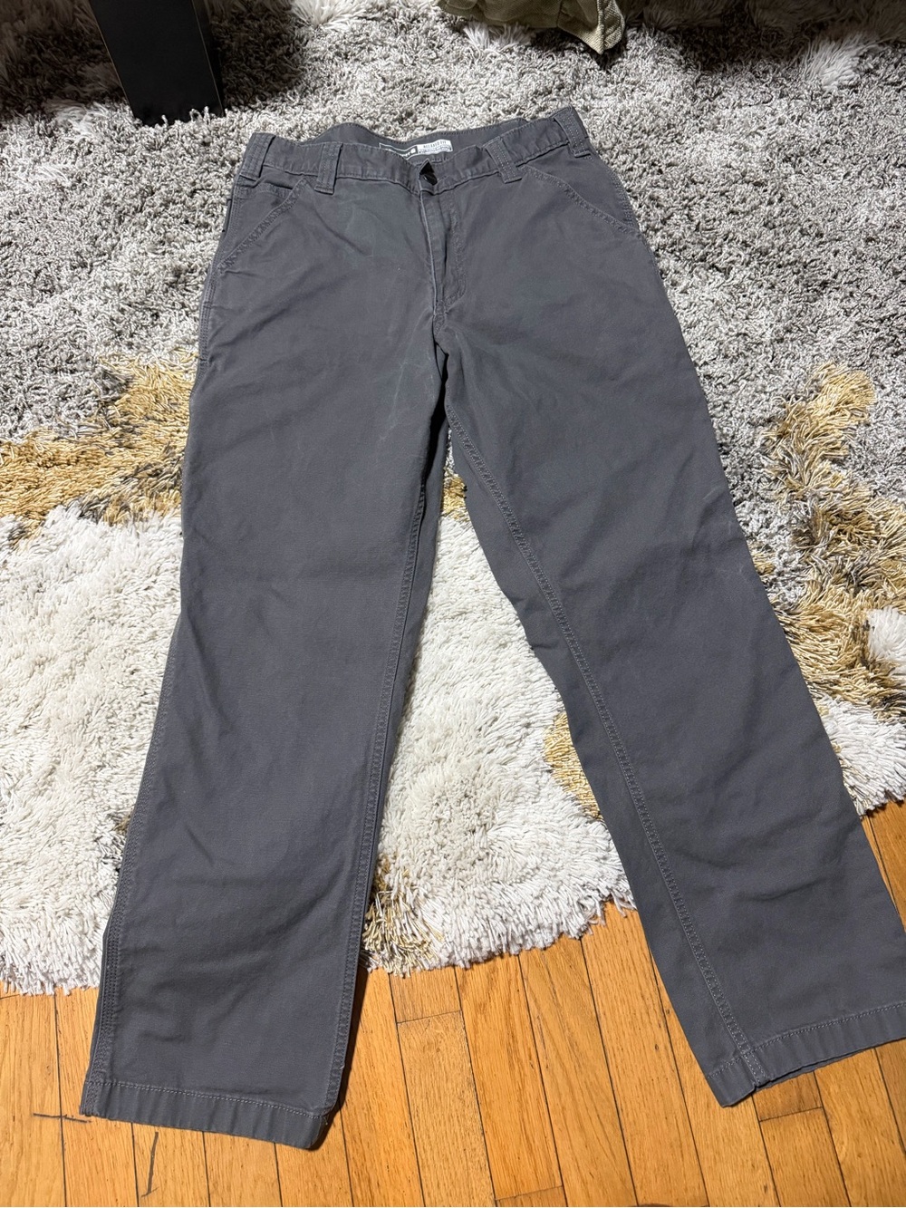 Carhartt Men's Straight Chinos in Charcoal Gray